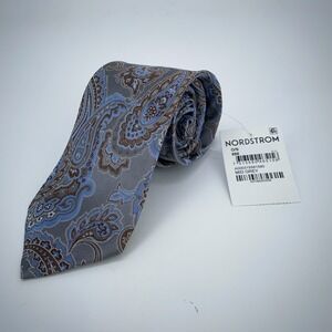 Eton Tie Mens One Size Colorful Paisley Silk Classic Fit Necktie Italy Made NWT